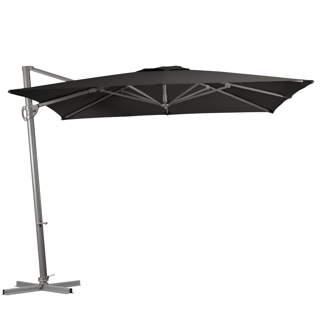 SHELTA - LYNDEN CANTILEVER UMBRELLA - 280 SQUARE - CHARCOAL