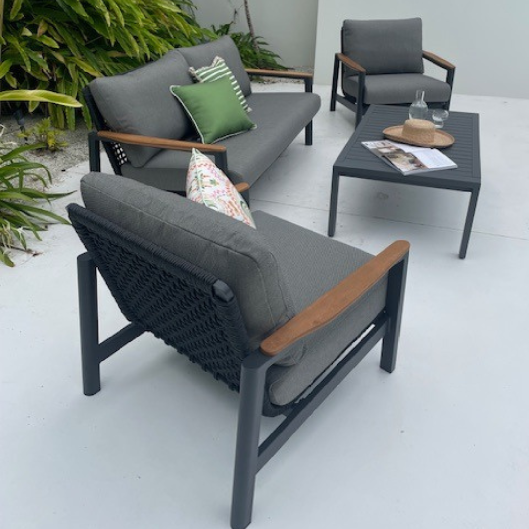 REYNE 4PCE SETTING - CHARCOAL