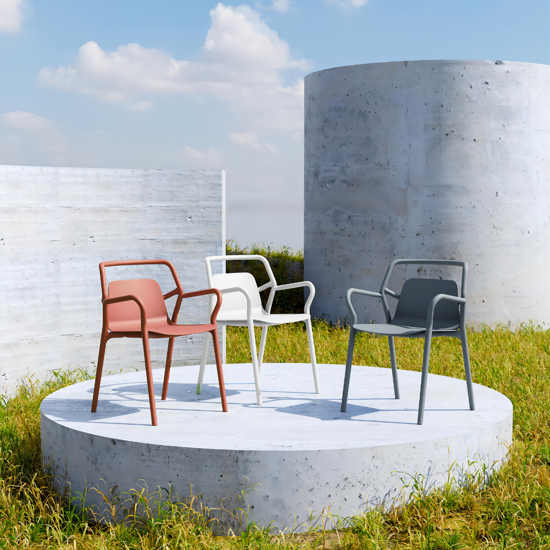 MILA DINING CHAIR - OCEAN GREY