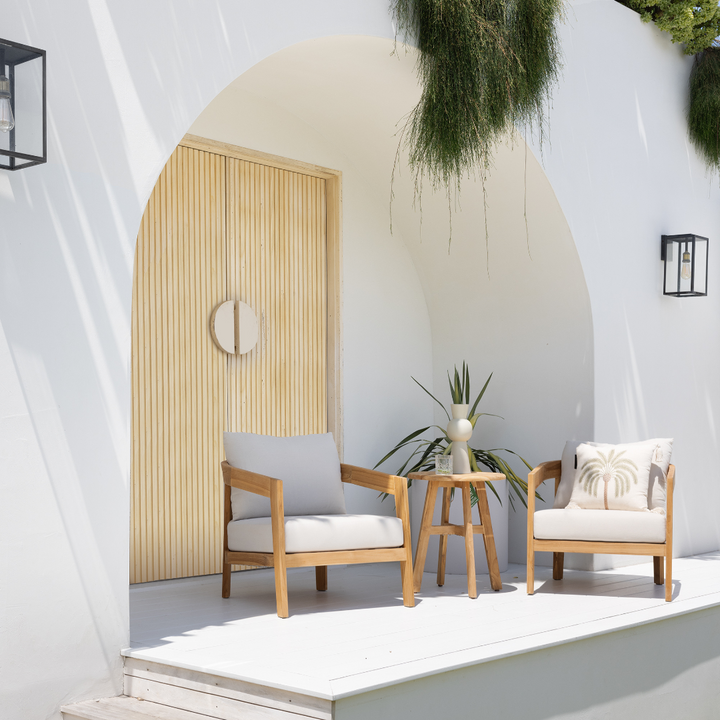 Olive 3 pce Teak Lounge Setting