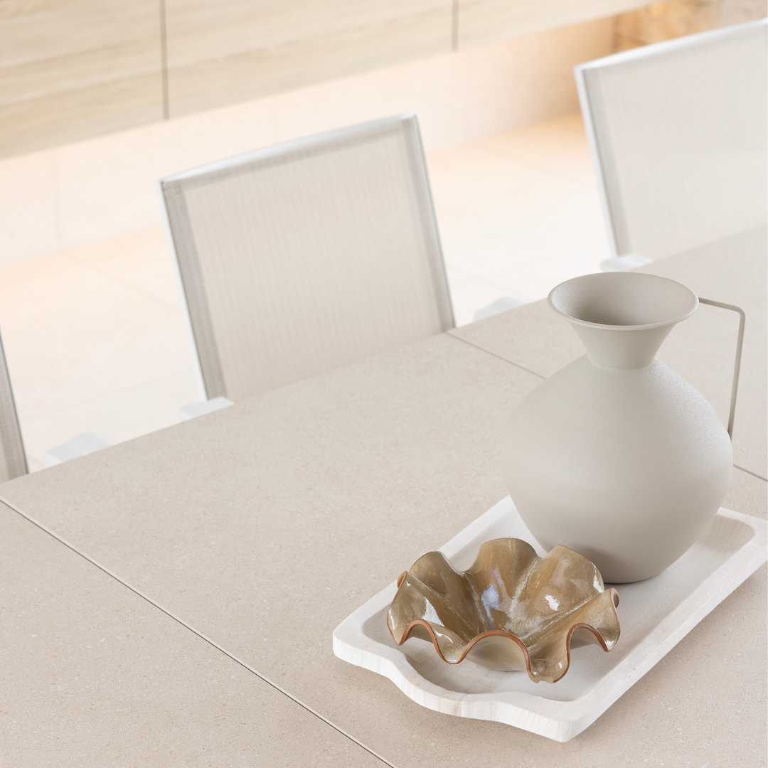 LUCA OUTDOOR CHAIR & CARSON EXTENSION TABLE SETTING - 9 PCE