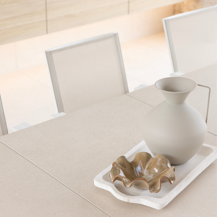LUCA OUTDOOR CHAIR & CARSON EXTENSION TABLE SETTING - 9 PCE