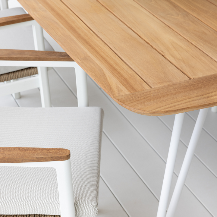 Reyne & Riga Outdoor Dining Setting - 7PCE
