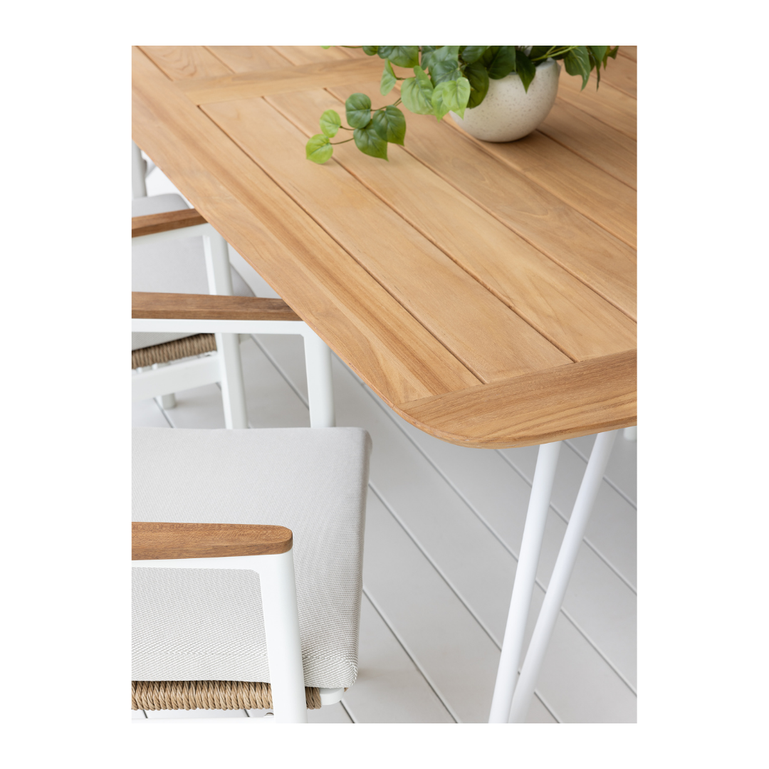 Reyne & Riga Outdoor Dining Setting - 7PCE