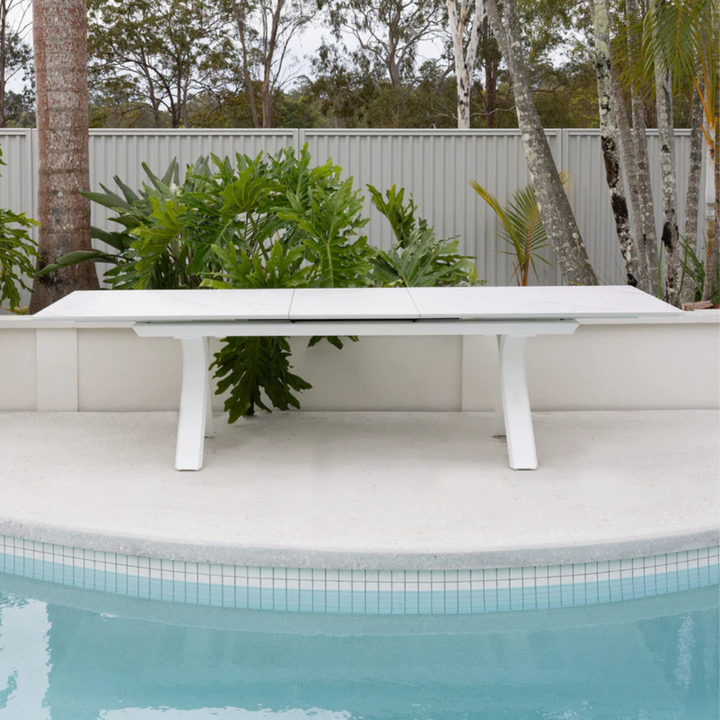 CARSON EXTENSION TABLE - WHITE