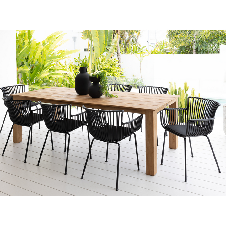 Brooklyn & Allegra Outdoor Dining Setting - 9PCE