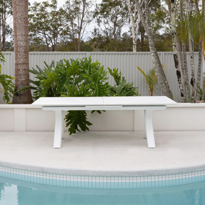 CARSON EXTENSION TABLE - WHITE