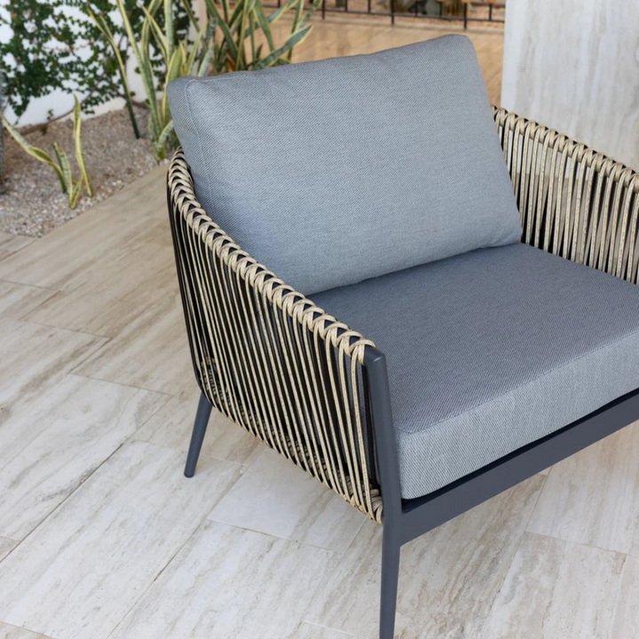 Artemis 5 pce Lounge - Peapod Weave Charcoal