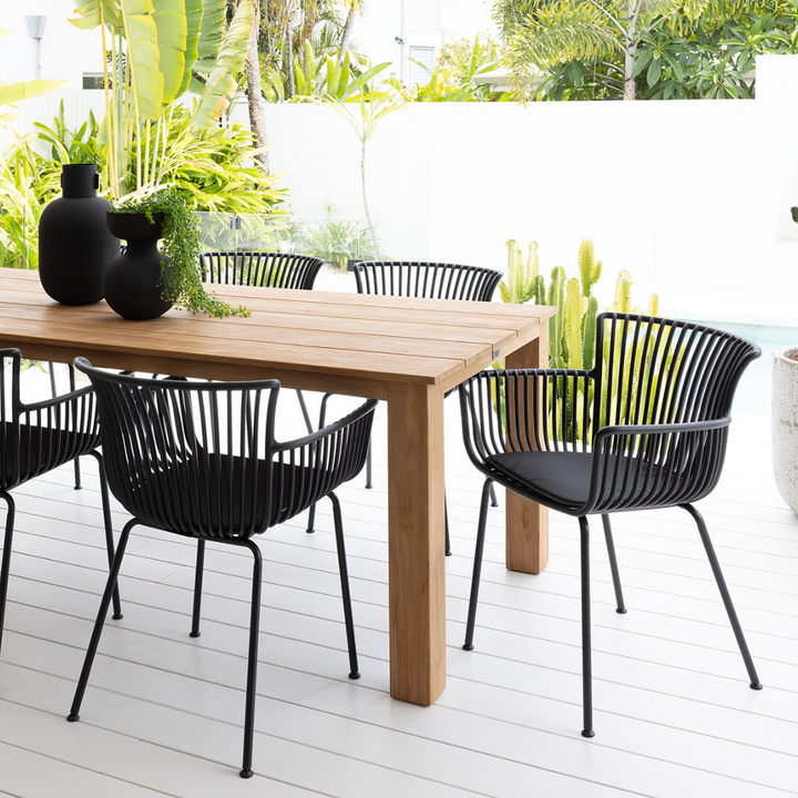 Brooklyn & Allegra Outdoor Dining Setting - 9PCE