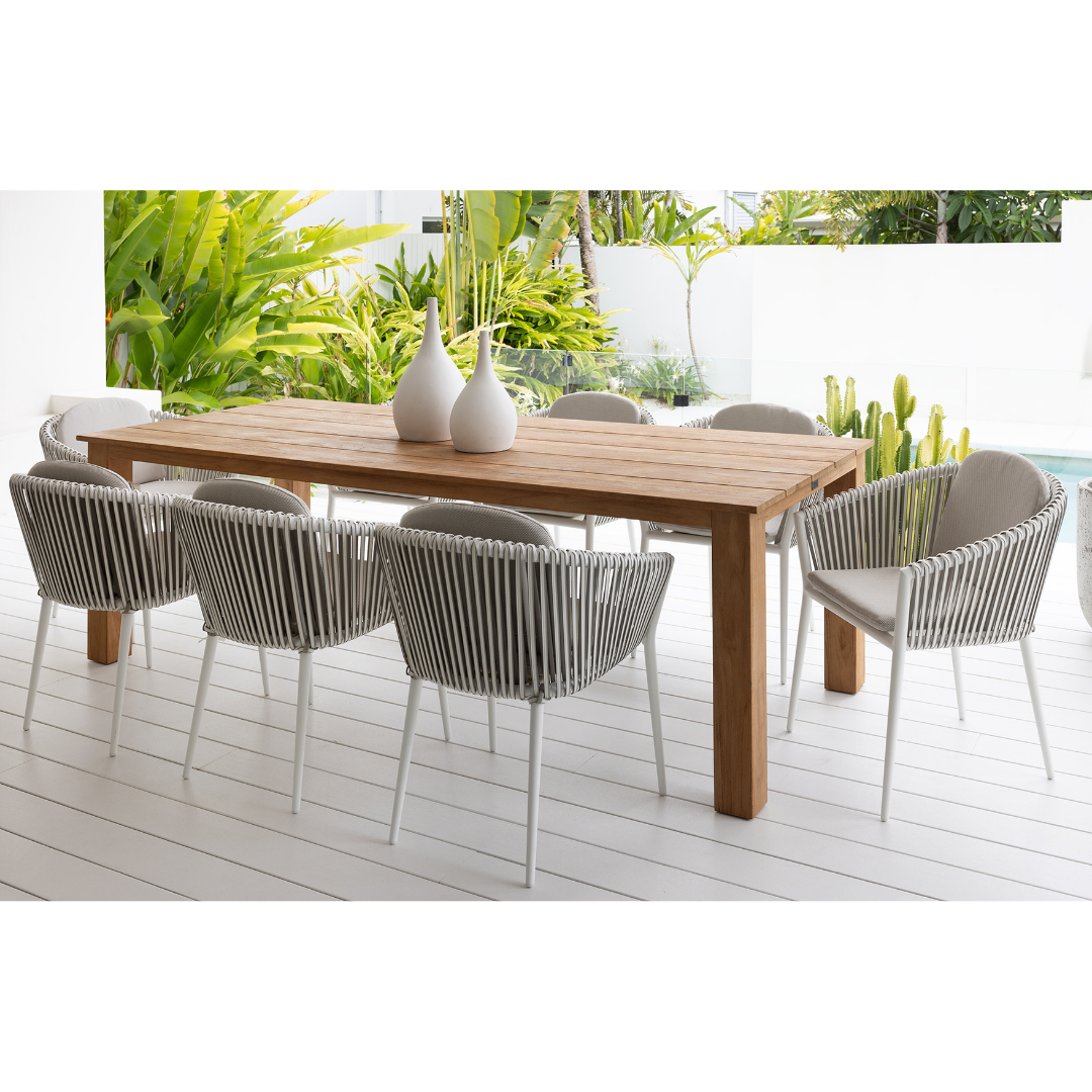 Artemis & Brooklyn Outdoor Dining Setting - 9PCE