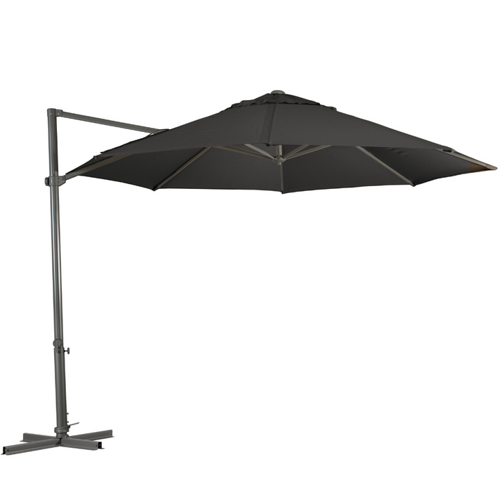 SHELTA - 330CM ZANZIBAR CANTILEVER UMBRELLA - CHARCOAL
