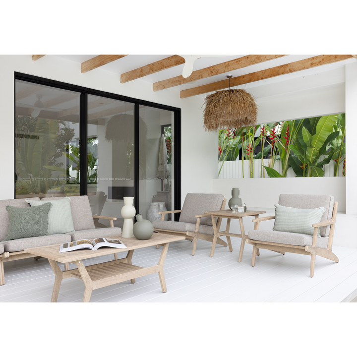 6 pce Rustic Outdoor Lounge Setting
