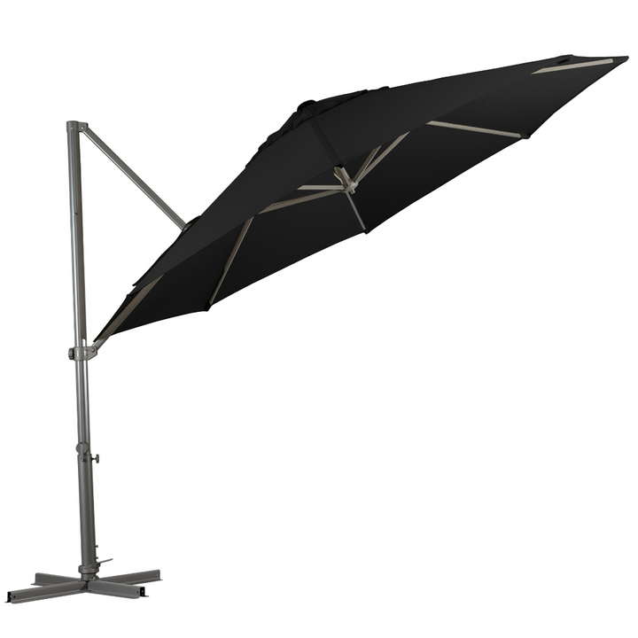SHELTA - 330CM ZANZIBAR CANTILEVER UMBRELLA - CHARCOAL