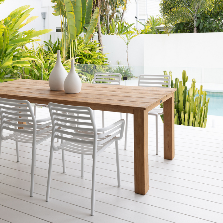 DOGA CHAIR & BROOKLYN TABLE DINING SETTING - 7PCE