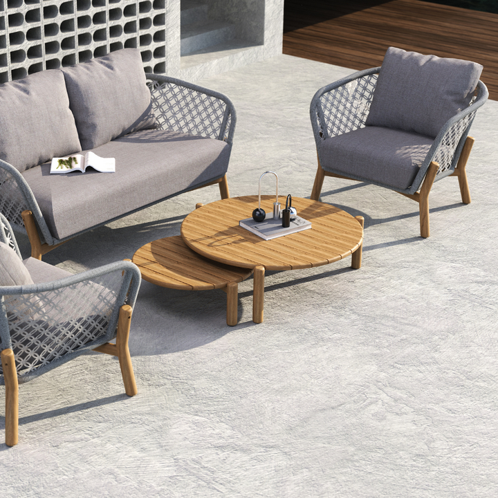 Sorrento 5 pce Teak Lounge Setting