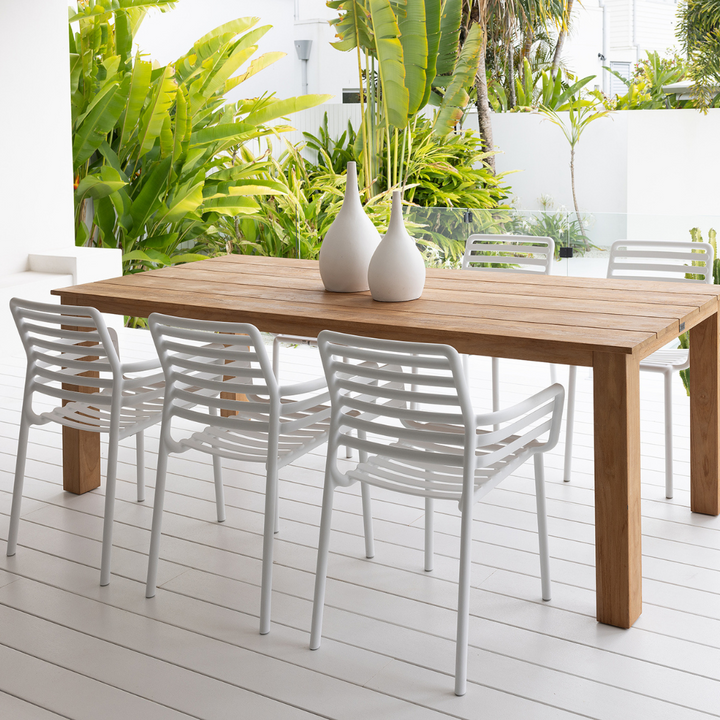 DOGA CHAIR & BROOKLYN TABLE DINING SETTING - 7PCE