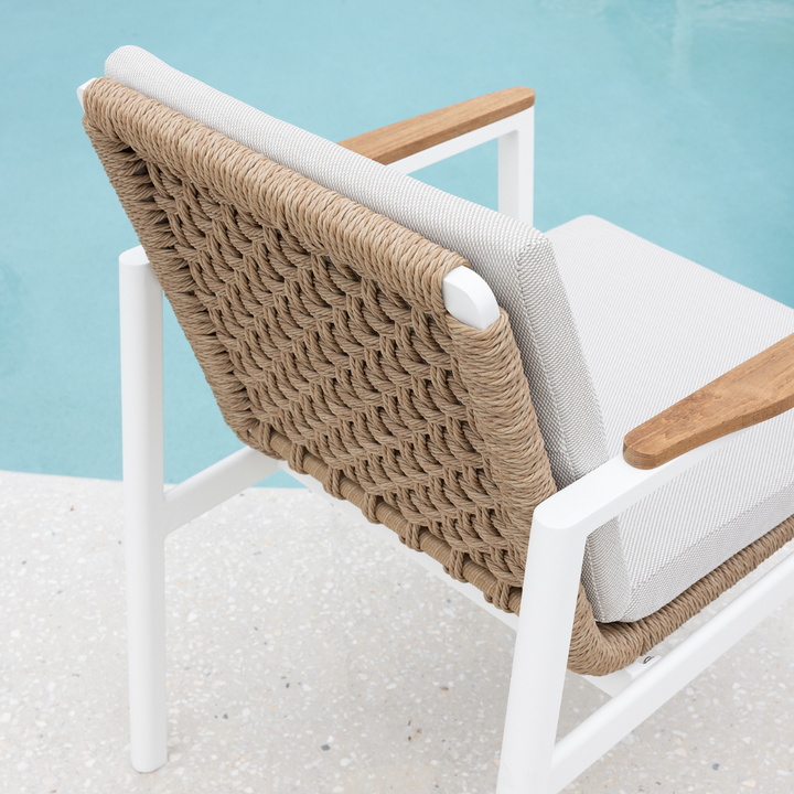 REYNE DINING CHAIR & NAYA TABLE SETTING - 9PCE