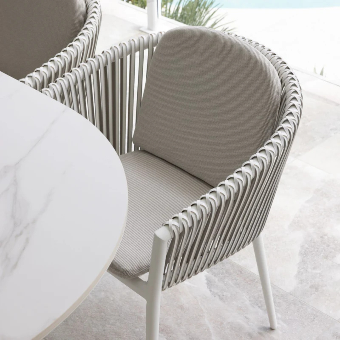 ARTEMIS OUTDOOR CHAIR & PONTE OUTDOOR TABLE SETTING - 9PCE