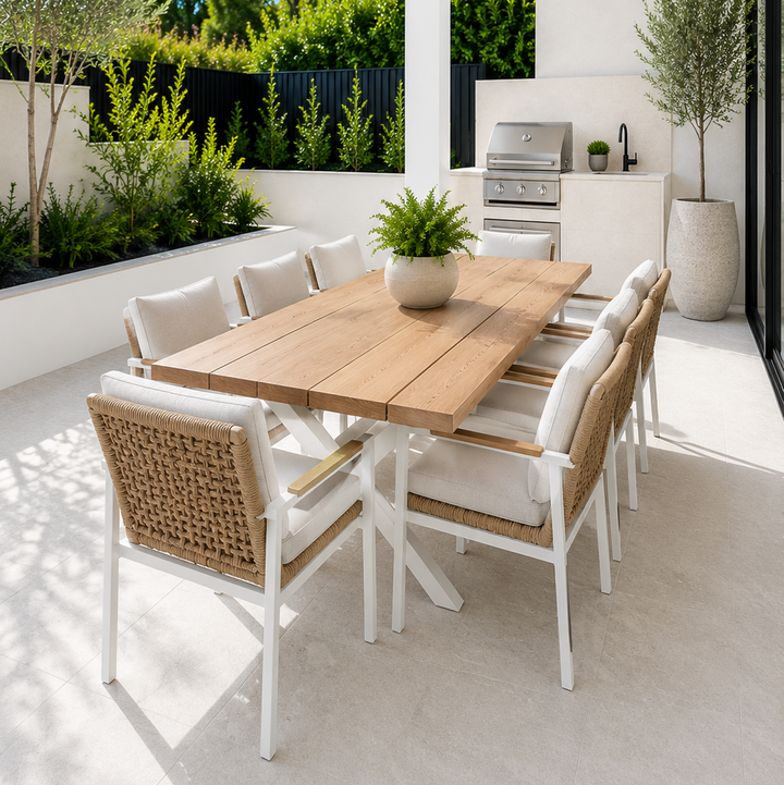 Reyne & Bellona Dining Setting - 9 pce