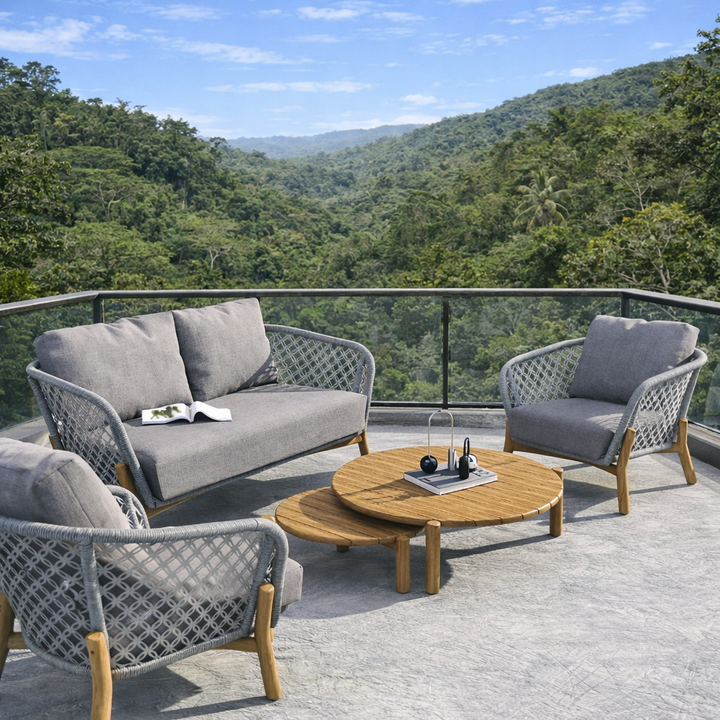 Sorrento 5 pce Teak Lounge Setting