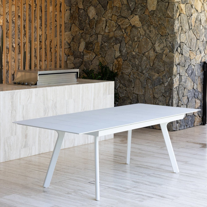 ARONA CHAIR & TAVOLO EXTENSION TABLE SETTING - 9 PCE DOVE GREY