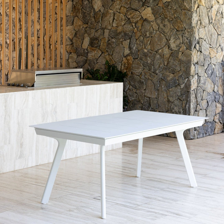 ARONA CHAIR & TAVOLO EXTENSION TABLE SETTING - 9 PCE DOVE GREY