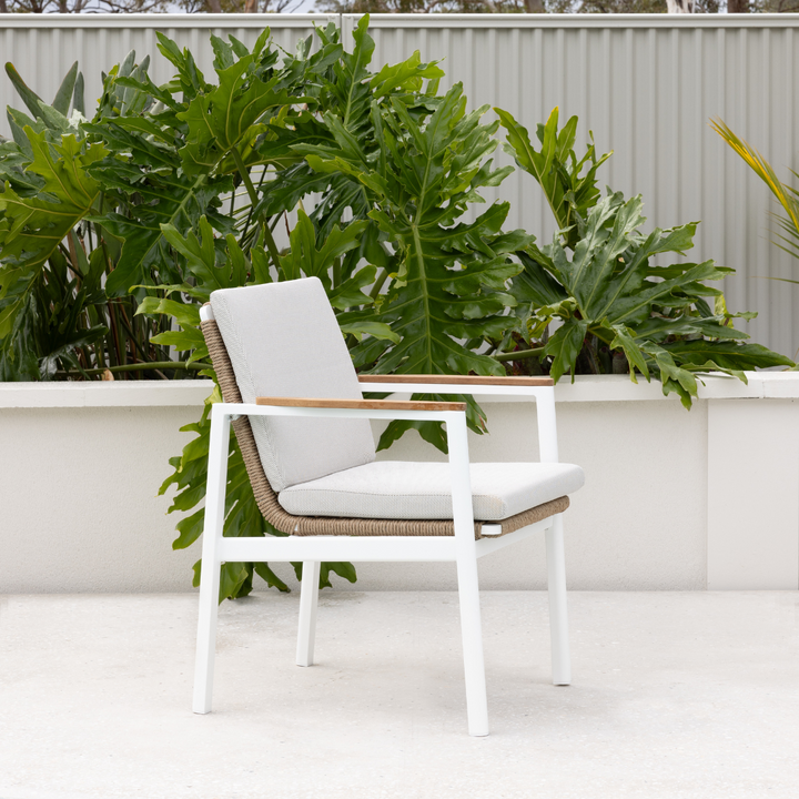 REYNE DINING CHAIR & NAYA TABLE SETTING - 9PCE