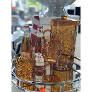 ACRYLIC JUG SCALLOP DESIGN - AMBER