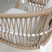 AMALFI & TANGO EXTENSION DINING SETTING - 7pce COCONUT