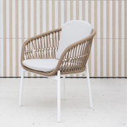 AMALFI DINING SETTING - 7pce COCONUT