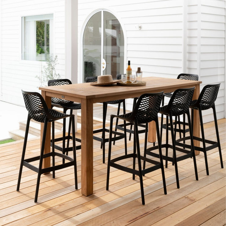 9 Pce Air Bar Chair & Belmont Bar Table Setting