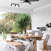 Bellona Table, Bench & Winton Wicker Chair Setting