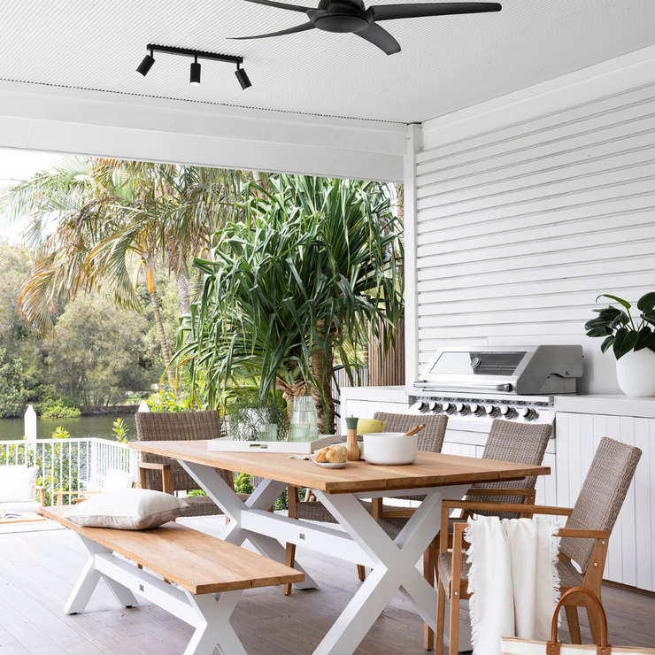 Bellona Table, Bench & Winton Wicker Chair Setting