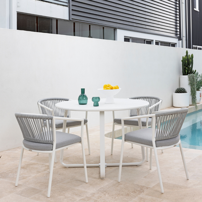 Mata 5pce Setting - White