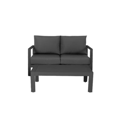 Coolum Two Seater Lounge - Charcoal