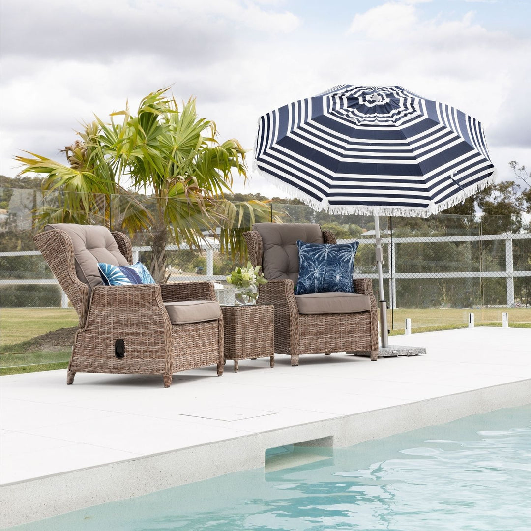 Barcelona Reclining Chair & Cove Side Table