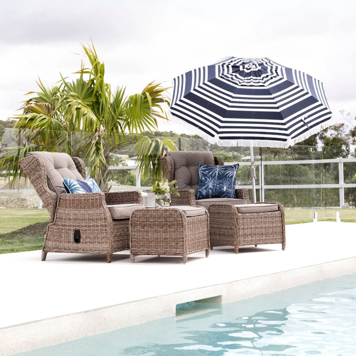 Barcelona Reclining Chair & Cove Side Table