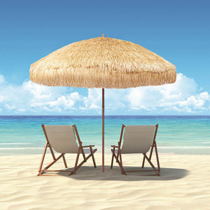 Hula Thatch Beach Umbrella